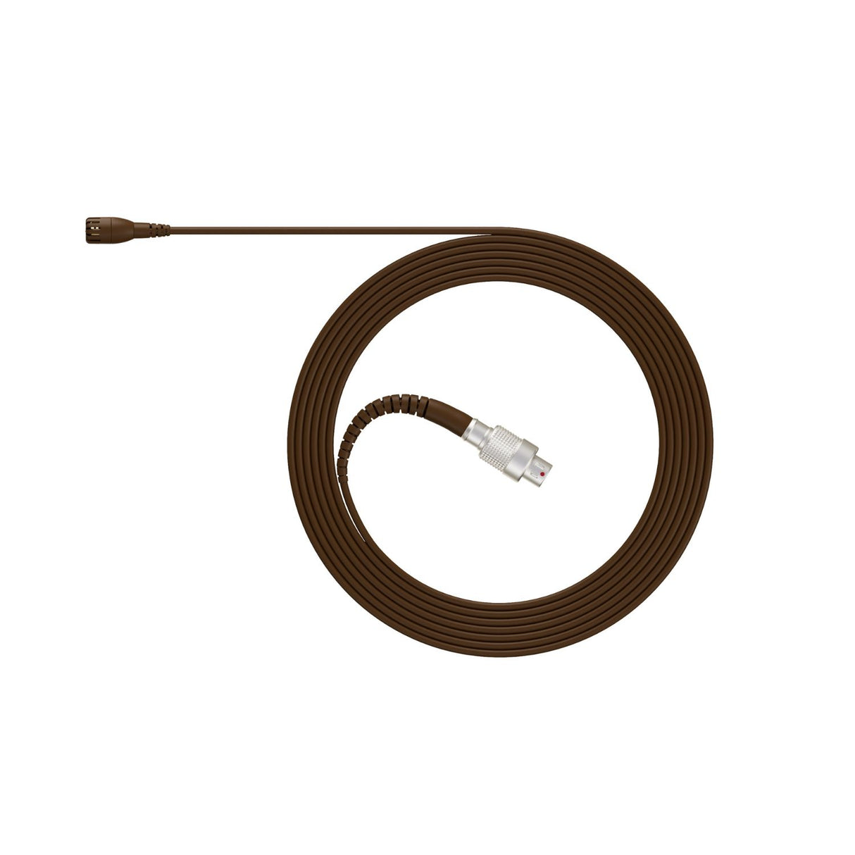 DPA 2061 brown 3-pin lemo, on a white background.