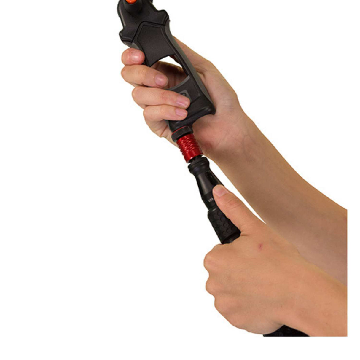 OR-45 attached to a boom pole, on a white background.