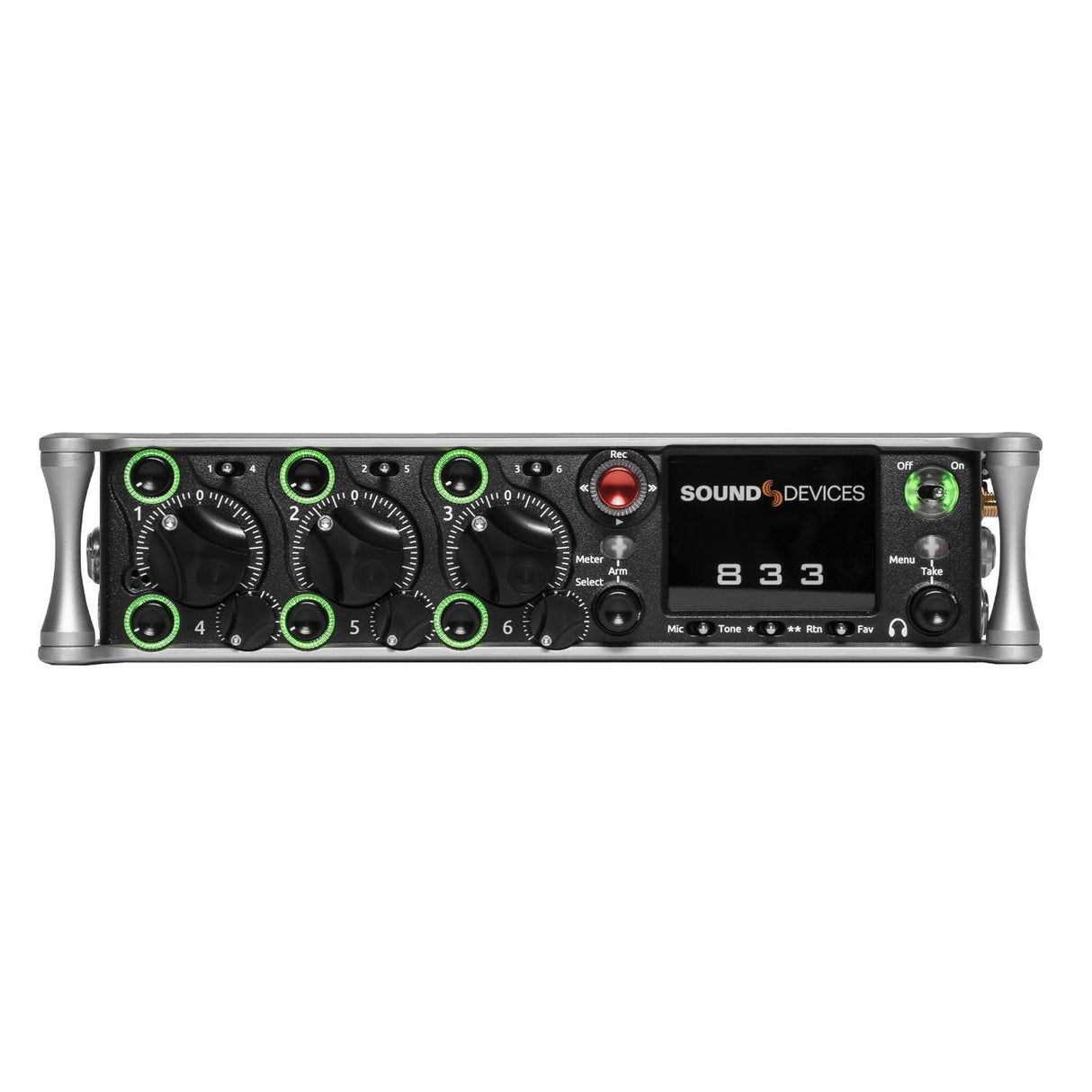 Sound Devices 833 8-CH / 12-Track Portable Compact Mixer-Recorder