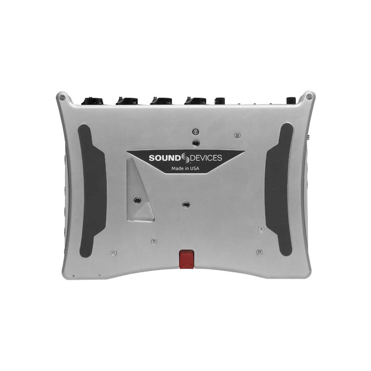 Sound Devices 888 bottom view, on a white background.