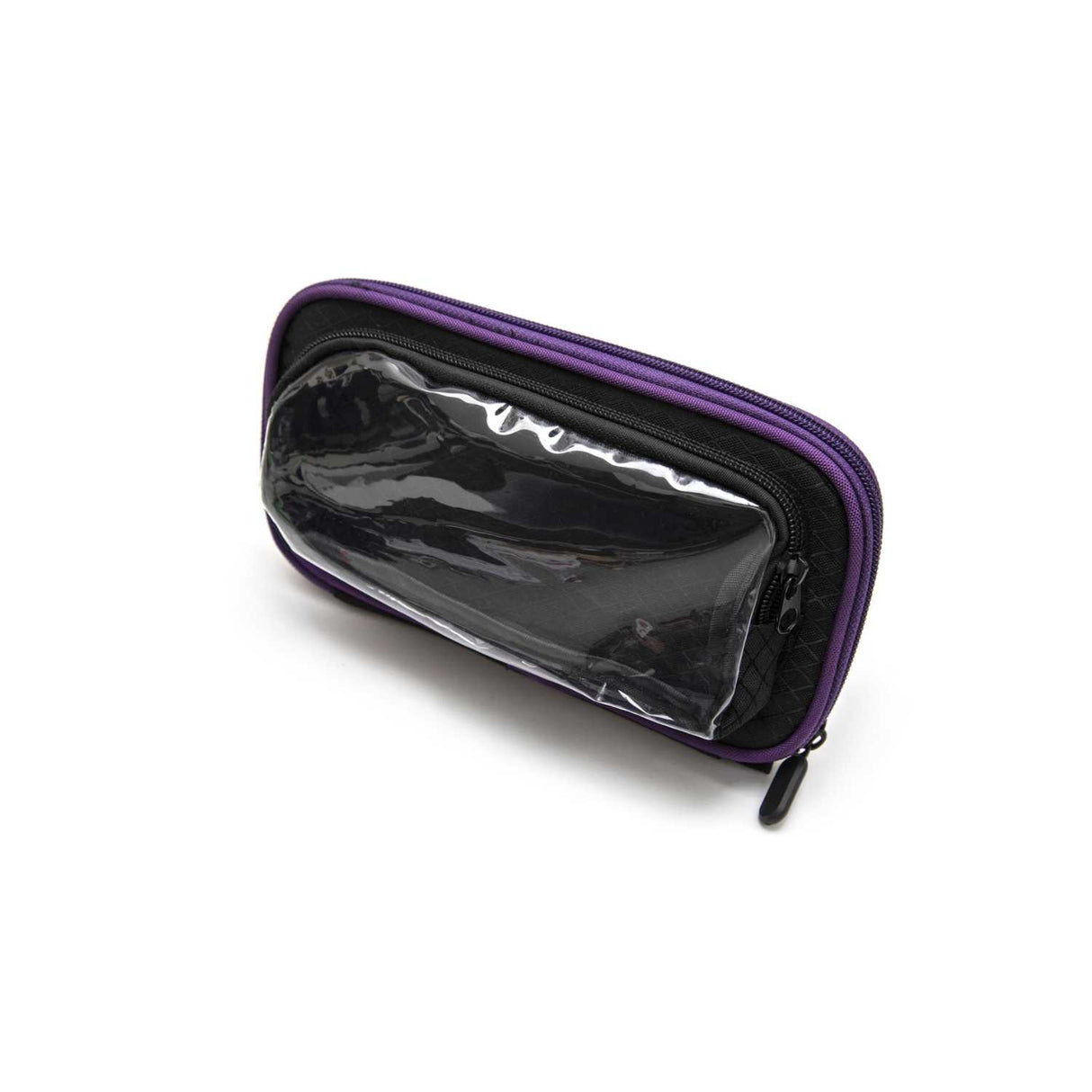 Purple Viviana big bag, rear view, on a white background.