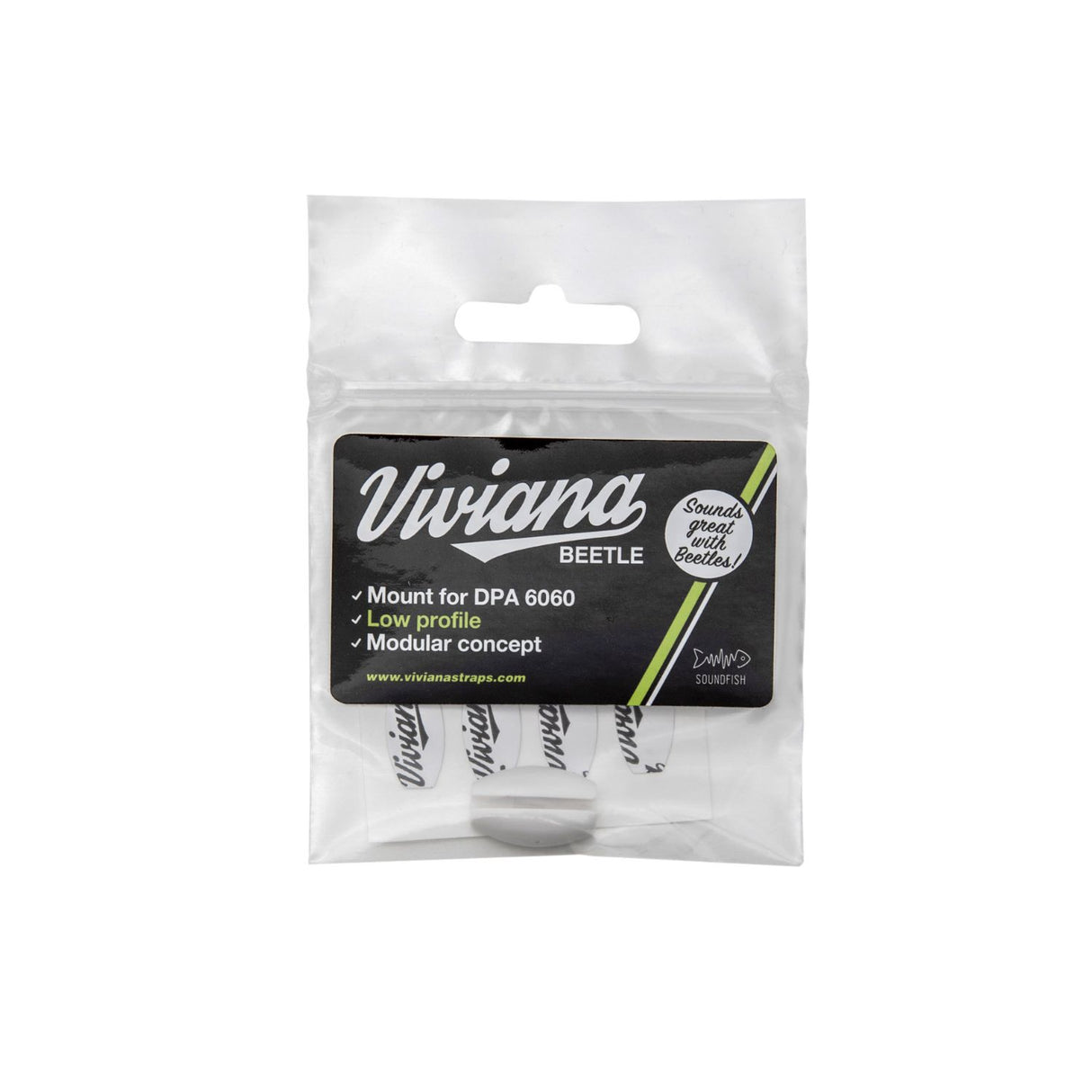 White Viviana Beetle DPA6060, packaged, on a white background.