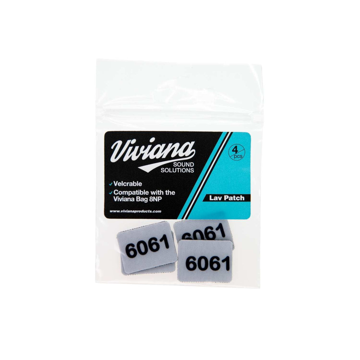White Viviana Lav Patch for 6061 on a white background.