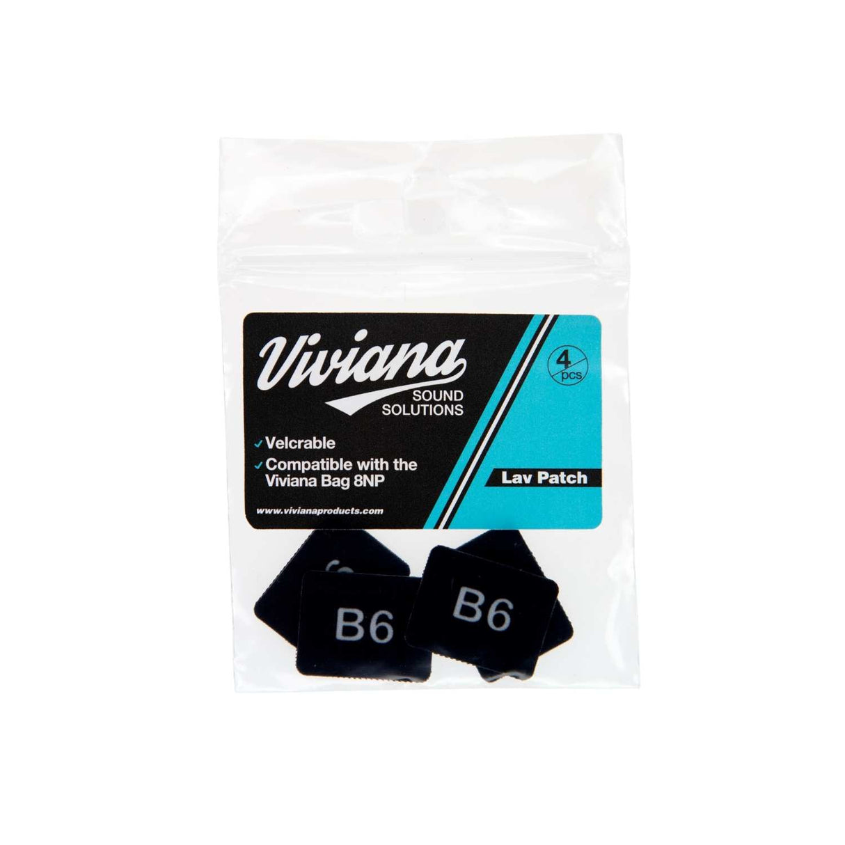 Black B6 Lav Patch, on a white background.