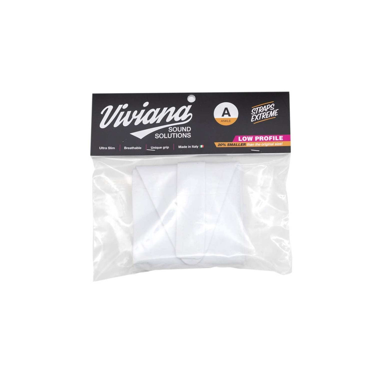 White Ankle LP strap on a white background.