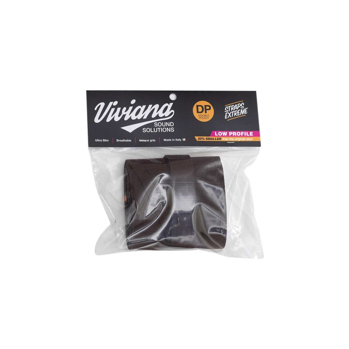 Brown DP LP strap, on a white background.