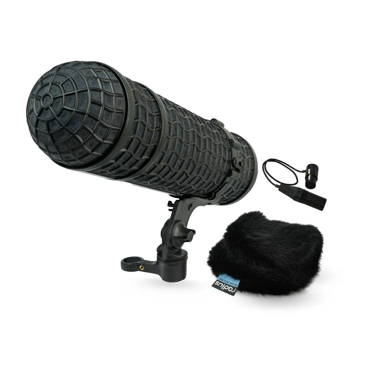 RADIUS Mini-ALTO 280, RAD-2 Kit, PG Handle & 3-Pin XLR Cable, Black Fur