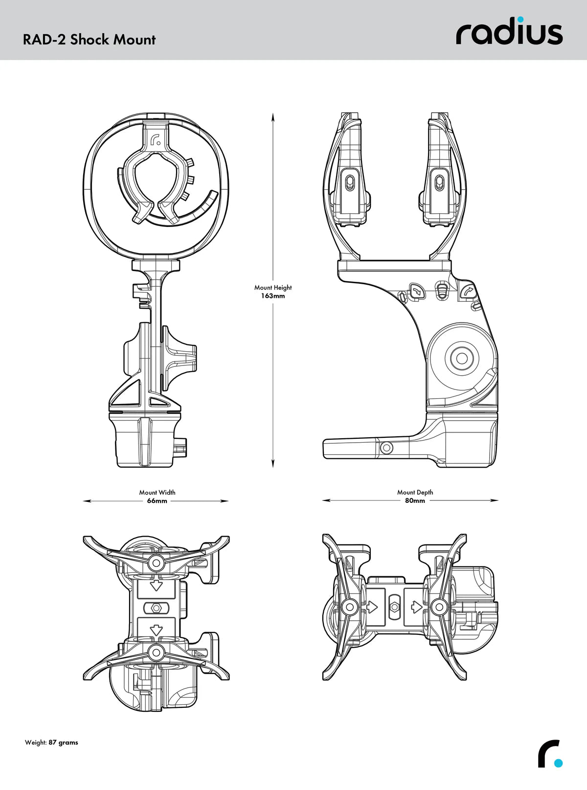 RADIUS RAD-2 Shock-Mount