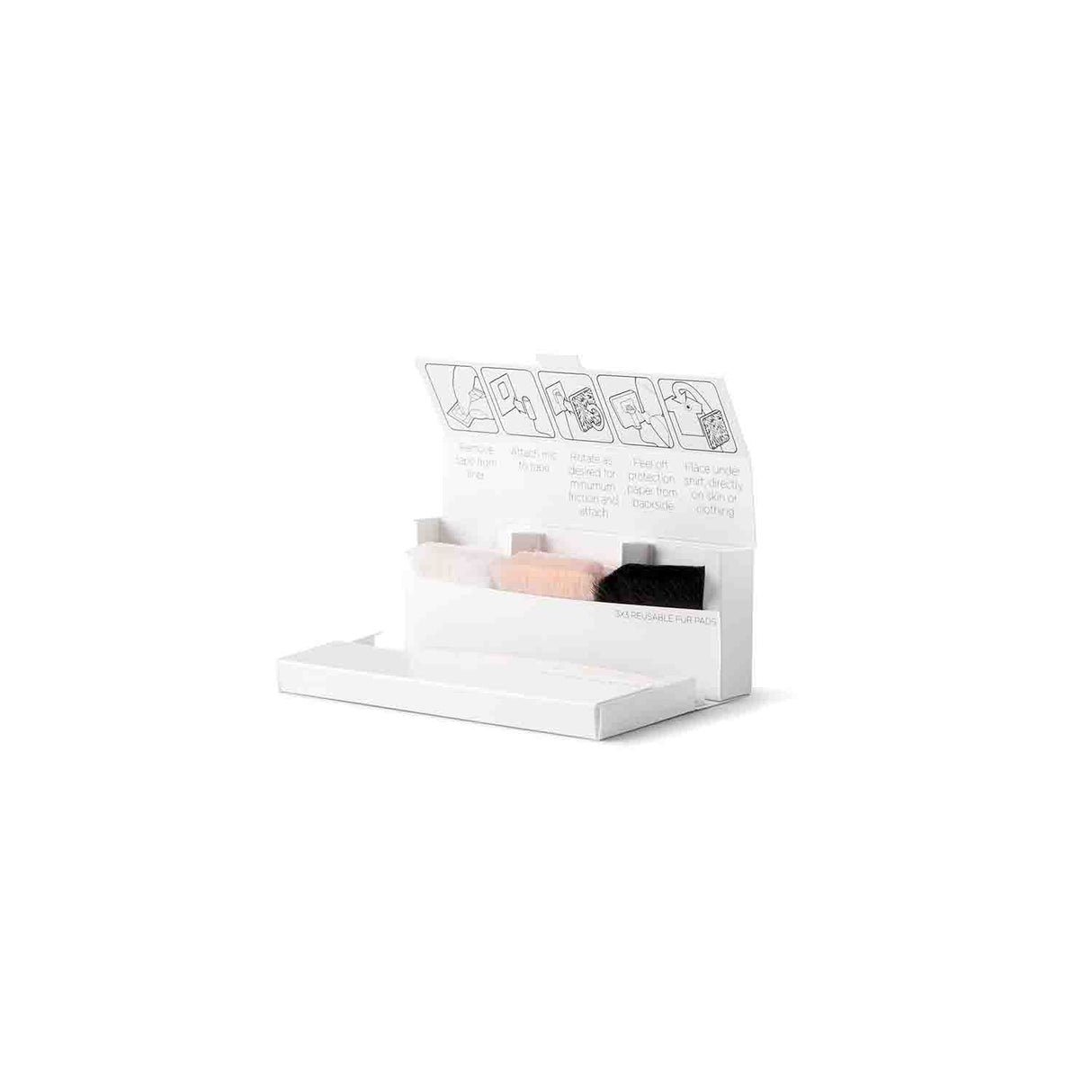 Bubblebee Industries open pack of invisible lav covers "fur outdoor" on a white background