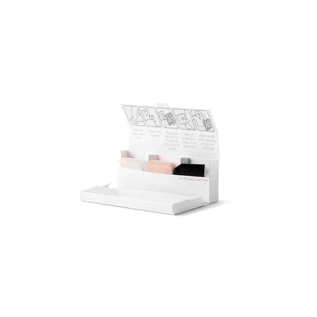 Bubblebee Industries open pack of invisible lav covers "fur outdoor" on a white background