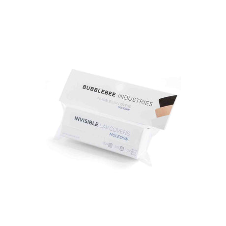 Bubblebee Industries Invisible Lav Covers Moleskin small pack, on a white background
