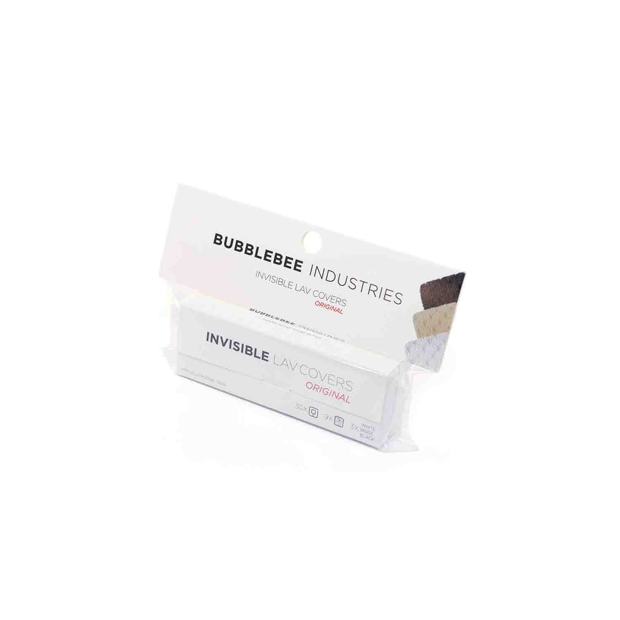 Packaging of Bubblebee Industries Invisible Lav Covers Original, on a white background