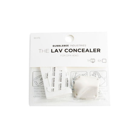 Packaging of Bubblebee Industries White Lav Concealer for DPA 4060, on a white background