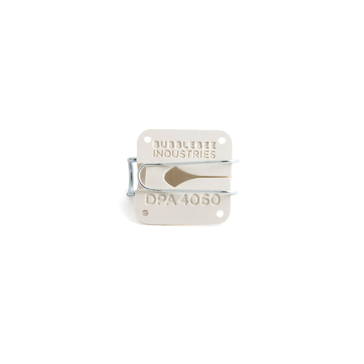 Bubblebee Industries White Lav Concealer for DPA 4060-Back, on a white background