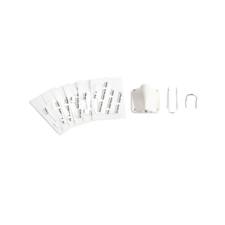 Bubblebee Industries White Lav Concealer for DPA 4060, what's included, on a white background