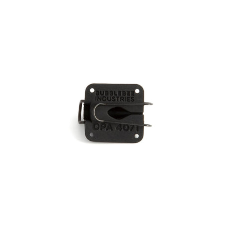 Bubblebee Industries black Lav Concealer for DPA 4071, base view, on a white background