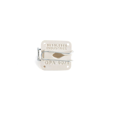 White  Bubblebee Industries Lav Concealer for DPA 4071, base view, on a white background