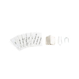 White  Bubblebee Industries Lav Concealer for DPA 4071, with what's included, on a white background