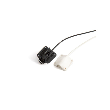 Bubblebee Industries 1 black and 1 white Lav Concealer on mics, on a white background