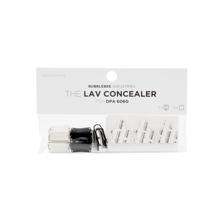 Packaging of The Lav Concealer for DPA 6060, 6 pack, by Bubblebee Industries on a white background