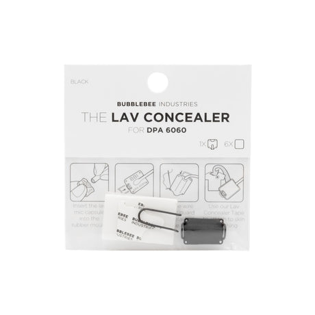 Packaging of Black Bubblebee Industries Lav Concealer for DPA 6060 on a white background