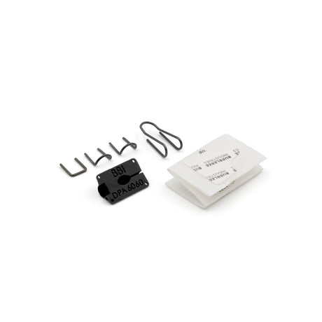 Black Bubblebee Industries Lav Concealer for DPA 6060, out of packaging, on a white background