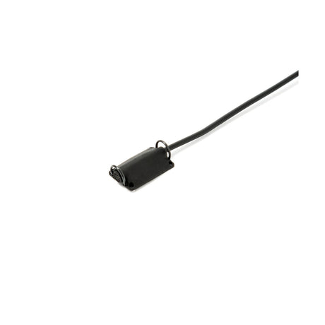 Black Bubblebee Industries Lav Concealer for DPA 6060, on a mic, on a white background