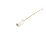 White Bubblebee Industries Lav Concealer for DPA 6060, on a mic, on a white background
