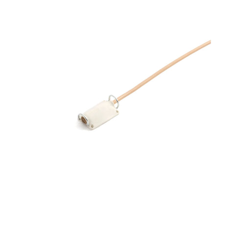 White Bubblebee Industries Lav Concealer for DPA 6060, on a mic, on a white background