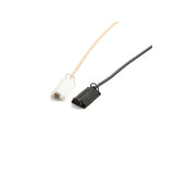 The Lav Concealer for DPA 6060, 1 black and 2 white, on mics, by BBI on a white background