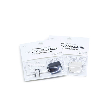Two packages of Bubblebee Industries Lav Concealers for Countryman B3, on a white background
