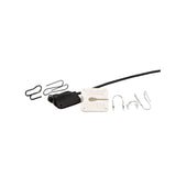 Two BBI Lav Concealers for Countryman B3, with clips, guards, and mic, on a white background
