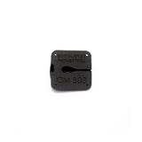 Black Bubblebee Industries Lav Concealer for Countryman B3, base view, on a white background