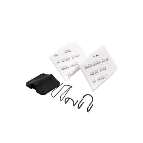 Black Bubblebee Industries Lav Concealer for Countryman B3, with accessories, on a white background