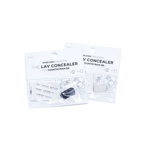 Two packages of Bubblebee Industries The Lav Concealer for Countryman B6 on a white background
