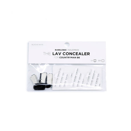 Packaged Bubblebee Industries The Lav Concealer for Countryman B6, 6 pack, on a white background.