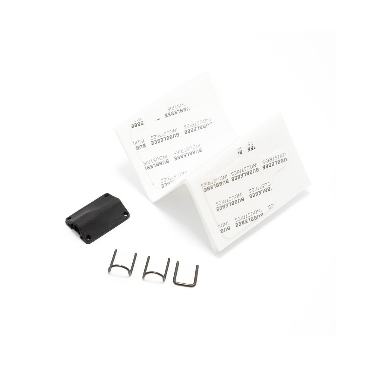 Black BBI The Lav Concealer for Countryman B6 with accessories, on a white background
