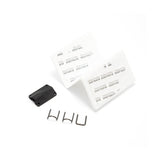 Black BBI The Lav Concealer for Countryman B6 with accessories, on a white background