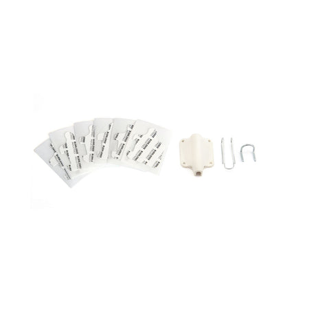 BBI White Lav Concealer  with accessories, on a white background