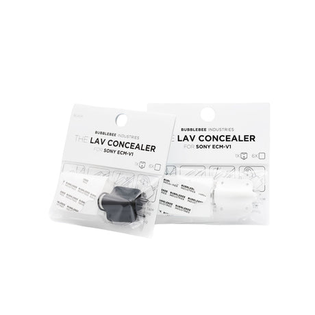 Two packages of Bubblebee Industries Lav Concealer for Sony ECM-V1 on a white background