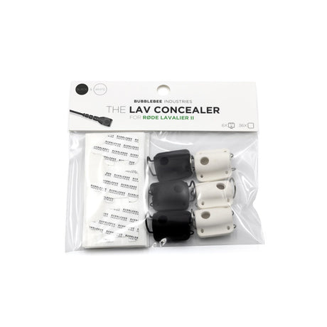 Packaged product with 'The Lav Concealer for RØDE Lavalier II' on a white background