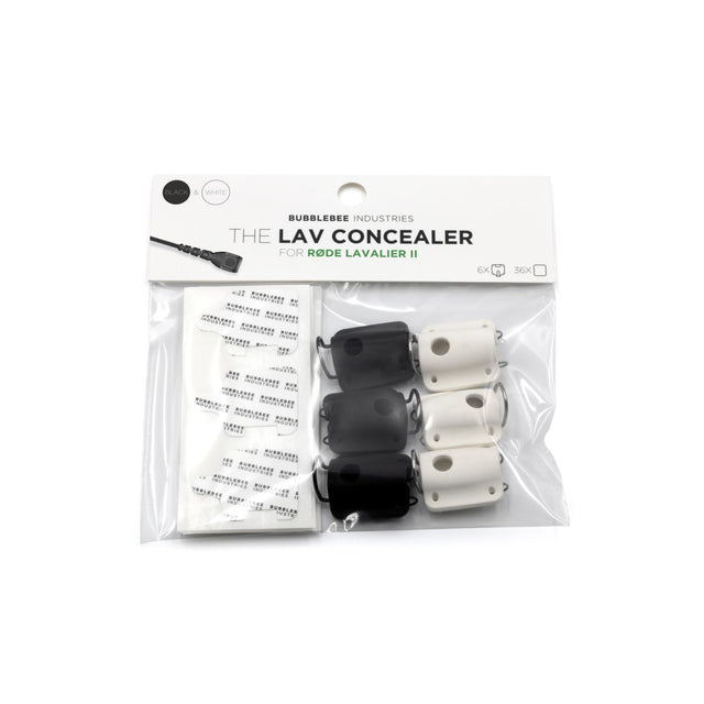 Packaged product with 'The Lav Concealer for RØDE Lavalier II' on a white background