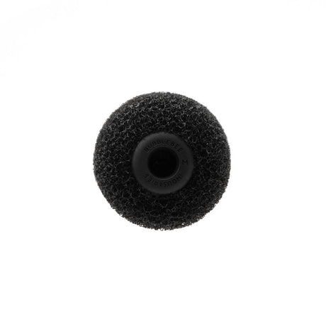 Black foam opening, on a white background