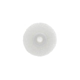 White foam opening, on a white background