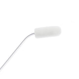 White foam on a microphone, on a white background