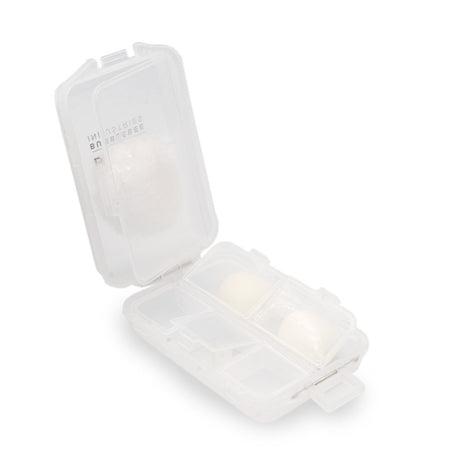 White Windbubble, foams, Cable Saver, inside Bubblebee Industries Accessory Case, on a white background