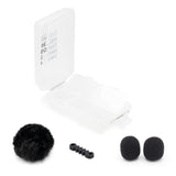 Black Windbubble, foams, Cable Saver, Accessory Case, on a white background