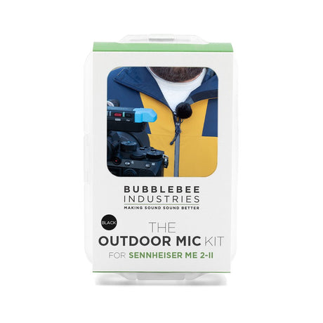 Box of Bubblebee Industries Outdoor Mic Kit (black) for Sennheiser ME 2-II on a white background