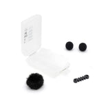 Black Windbubble, foams, cable saver, with Accessories Case, on a white background