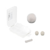 White Windbubble, foams, cable saver, with Accessories Case, on a white background